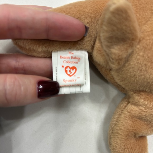 Extremely rare Beanie Babie Spunky with off centre stitching, tag errors, stamp - Picture 4 of 7
